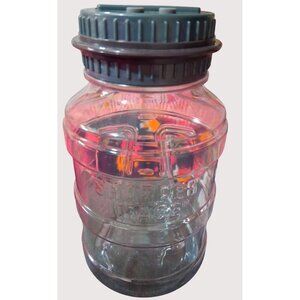 Sharper Image Digital Coin Jar Bank Counter Lid Heavy Duty Plastic